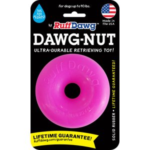 Ruff Dawg Dawg-Nut Dog Chew Toy, Pink, Small