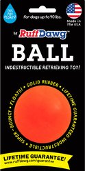 Ruff Dawg Ball Tough Dog Chew Toy, Orange, Small