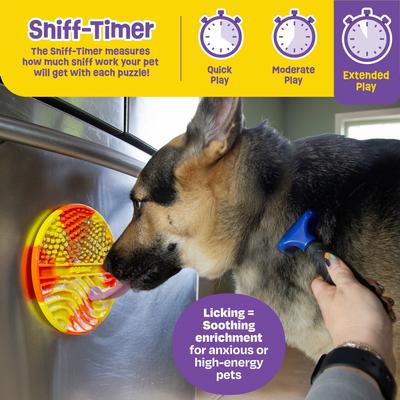 Show full view: Brightkins Tie Dye Round Non-Skid Silicone Dog Lick Mat, Multicolor, Medium slide 7 of 10