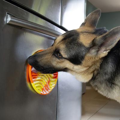 Show full view: Brightkins Tie Dye Round Non-Skid Silicone Dog Lick Mat, Multicolor, Medium slide 6 of 10