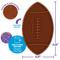 Show in main carousel: Brightkins Football Non-Skid Silicone Dog Lick Mat, Multicolor, Medium slide 8 of 8
