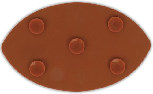 Show full view: Brightkins Football Non-Skid Silicone Dog Lick Mat, Multicolor, Medium slide 6 of 8