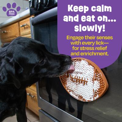 Show full view: Brightkins Football Non-Skid Silicone Dog Lick Mat, Multicolor, Medium slide 7 of 8