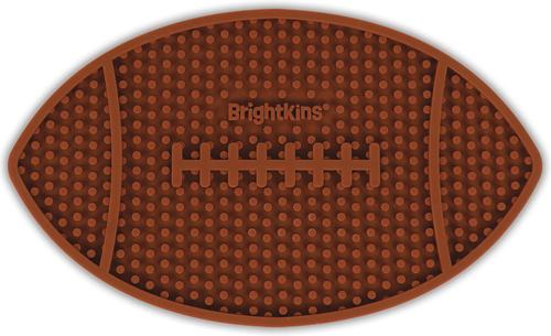 Show full view: Brightkins Football Non-Skid Silicone Dog Lick Mat, Multicolor, Medium slide 5 of 8