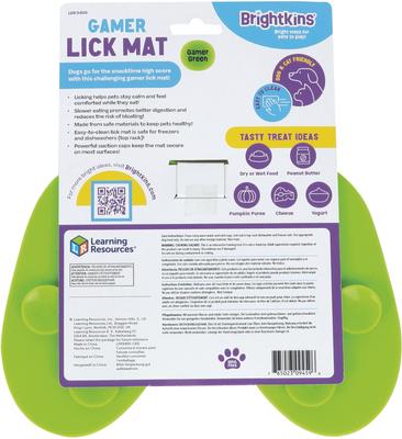 Show full view: Brightkins Gamer Non-Skid Silicone Dog Lick Mat, Multicolor, Medium slide 3 of 7
