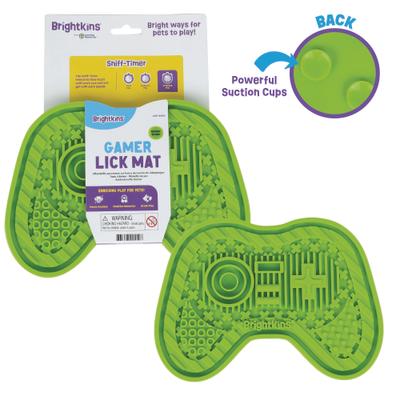 Show full view: Brightkins Gamer Non-Skid Silicone Dog Lick Mat, Multicolor, Medium slide 2 of 7