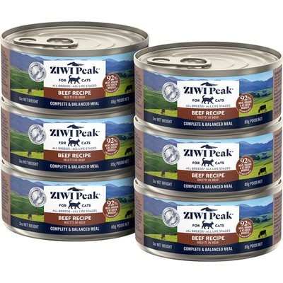 ZIWI ZIWI Peak Beef Recipe Canned Cat Food, 3-oz, case of 6