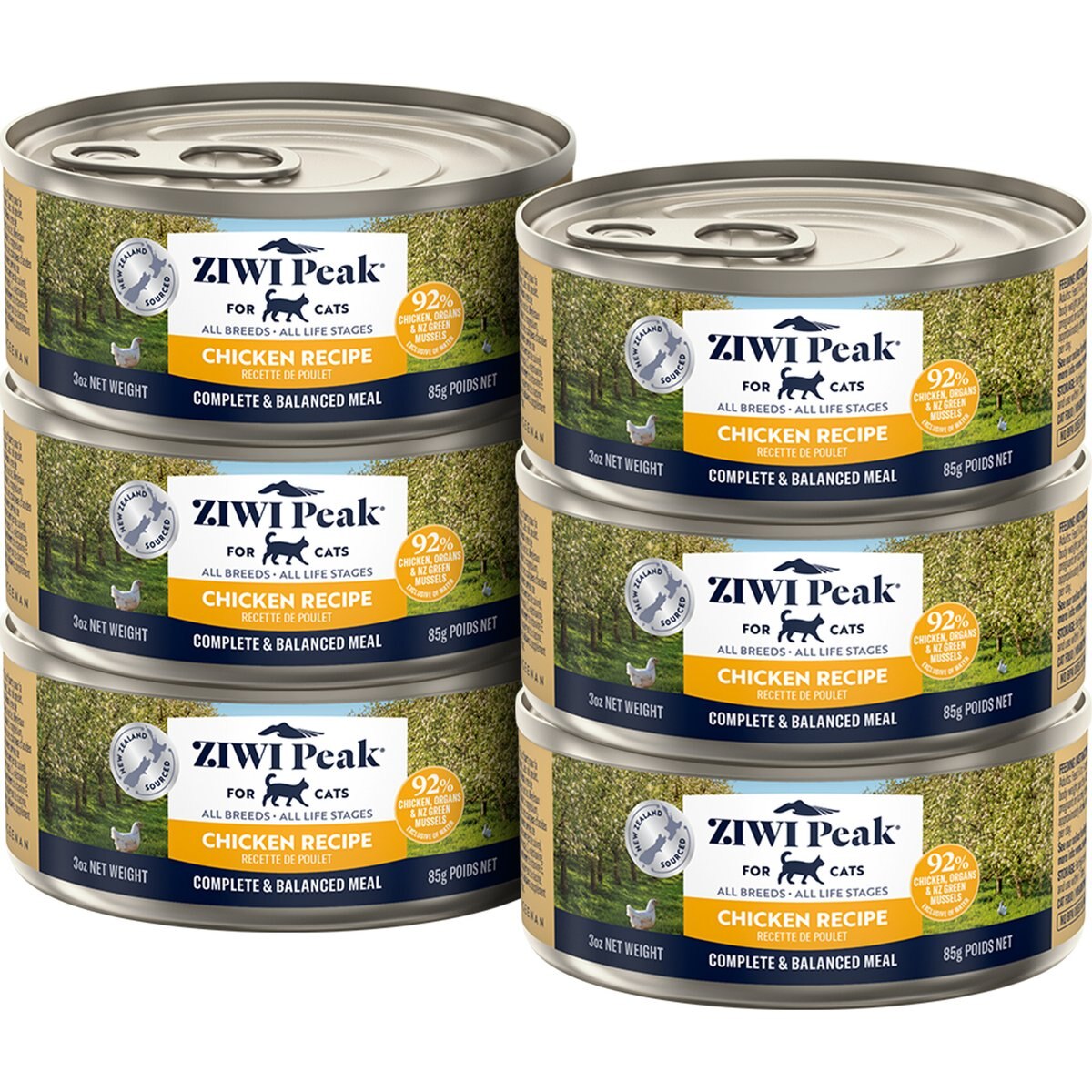 ZIWI Peak Chicken Recipe Canned Cat Food, 3-oz, case of 6