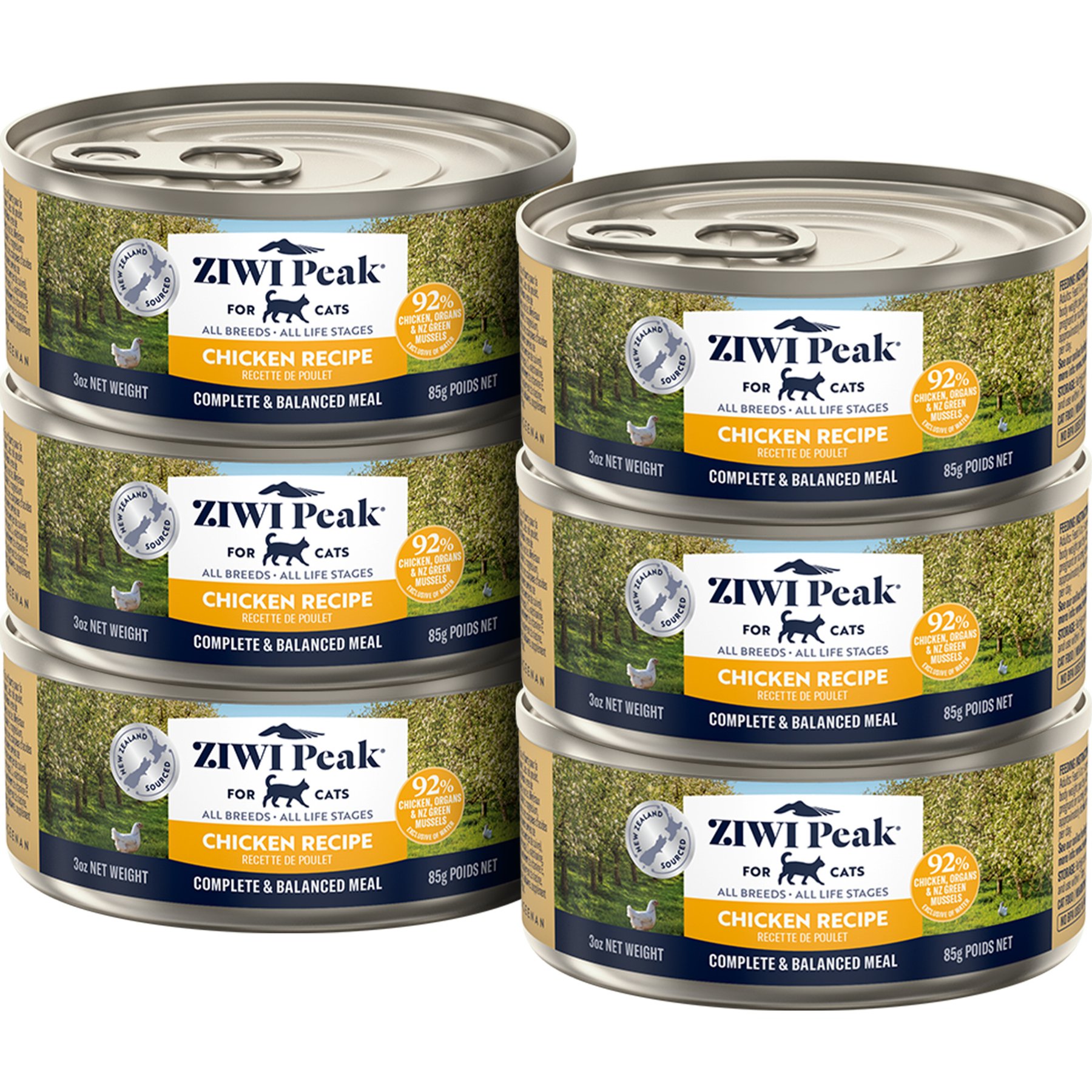 ZIWI Peak Chicken Recipe Canned Cat Food, 3-oz, case of 6