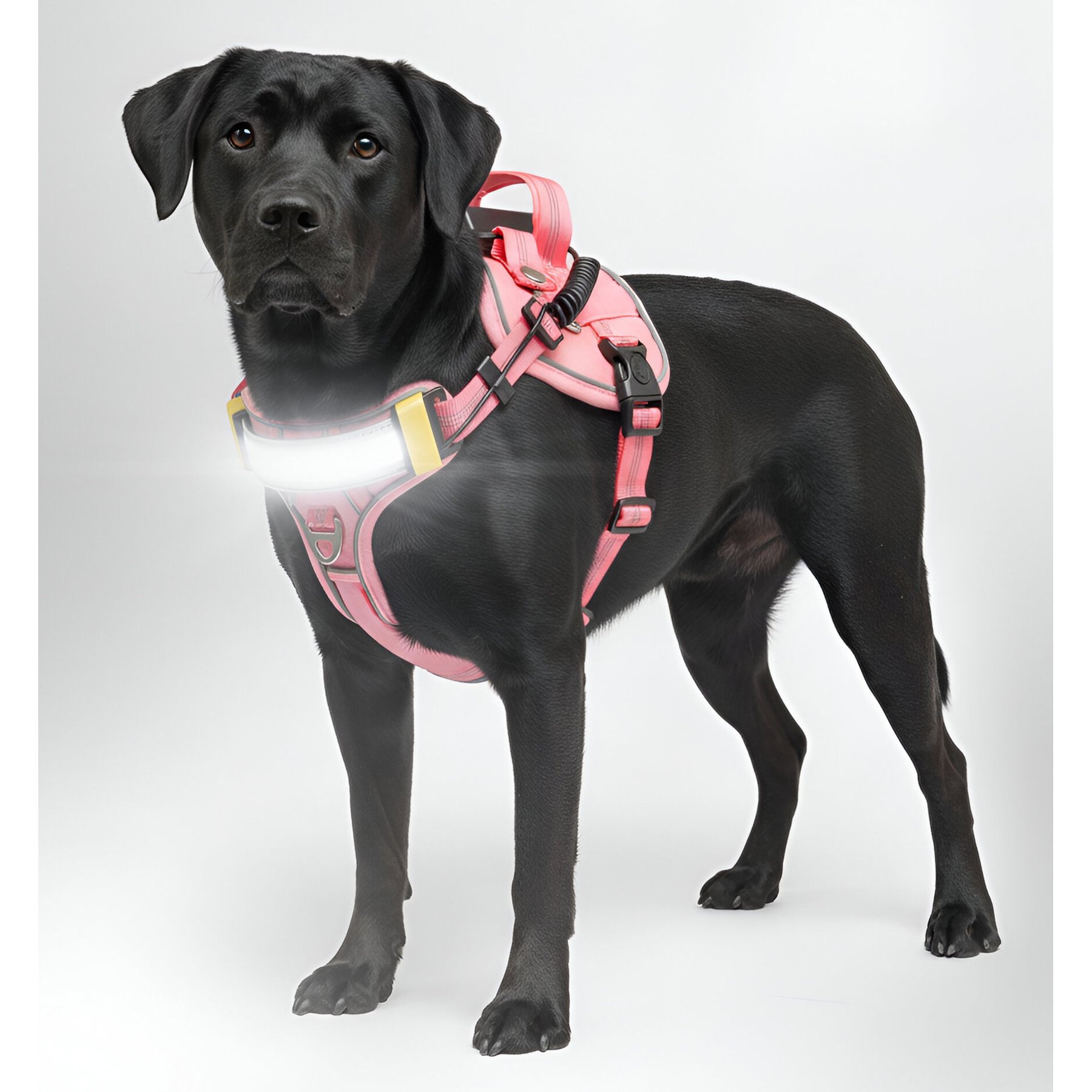 Lumi Pawtners Lumi One Dog Harness, Pink, Medium: 12 to 24-in chest