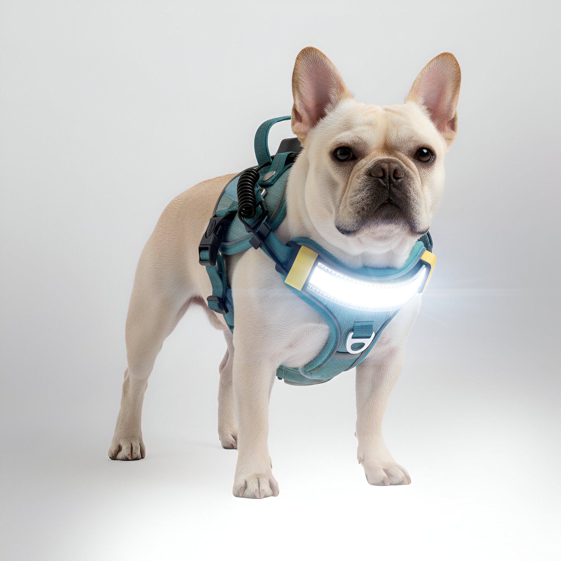 Lumi Pawtners Lumi One Dog Harness, Blue, Small: 10 to 19-in chest