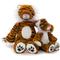 Show in main carousel: fabdog Floppy Tiger Plush Dog Toy, Orange, Large slide 2 of 2