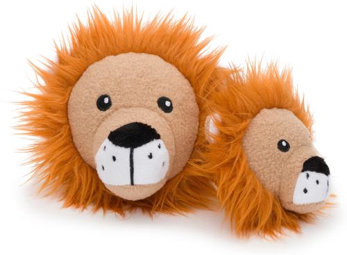 Show full view: fabdog Faball Lion Ball Dog Toy, Beige, Large slide 2 of 2