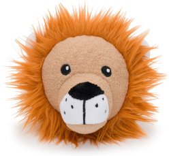 fabdog Faball Lion Ball Dog Toy, Beige, Small