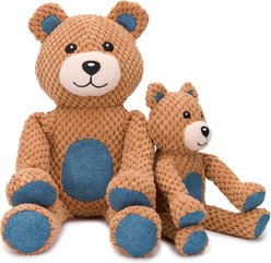 fabdog Floppy Teddy Bear Plush Dog Toy, Brown, Large slide 2 of 2