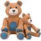 Show in main carousel: fabdog Floppy Teddy Bear Plush Dog Toy, Brown, Small slide 3 of 3