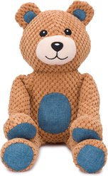 fabdog Floppy Teddy Bear Plush Dog Toy, Brown, Small