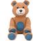 Show in main carousel: fabdog Floppy Teddy Bear Plush Dog Toy, Brown, Small slide 1 of 3