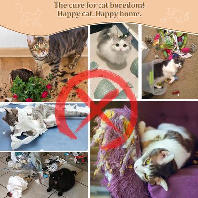 Show full view: Ownpets 2-in-1 Lollipop Shape Cat Tunnel Bed, Large, Brown slide 8 of 9