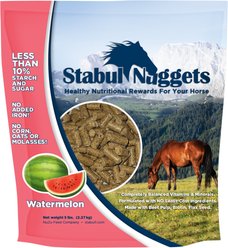 Stabul Nuggets Molasses-Free Watermelon Horse Treats, 5-lb bag