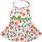 Show in main carousel: Parisian Pet Poppies Boho Dress Floral Tiered Summer Dog Outfit, Red, Small slide 1 of 5
