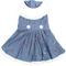 Show in main carousel: Parisian Pet Prairie Dress Denim Eyelet Yoke Dress for Dogs & Cats, Blue, Small slide 1 of 5