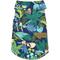 Show in main carousel: Parisian Pet Amazonia Tropical Camp Shirt Vibrant Leaf Cotton Dog Tee, Green, Small slide 1 of 5