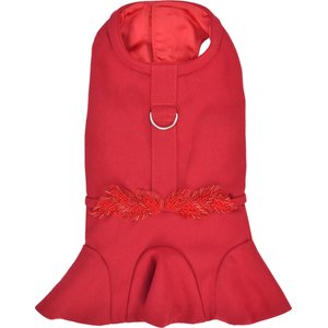 sachin and babi light blue dress Luxury Palace Style Pet Dog Clothes Elegant Fashion Wine Red Flower Long  Tail Dresses For Small Medium Dog Fine Puppy Clothing