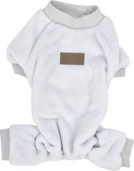 Parisian Pet Velour Pajama Cloud Ultra-Soft Cozy Dog Sleepwear, Gray, Small