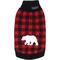 Show in main carousel: Parisian Pet Buffalo Checkered Sweater Dog Knit with Polar Bear, Red & Black, Medium slide 1 of 5