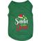 Show in main carousel: Parisian Pet Dear Santa Define Good Embroidered Holiday Dog Tee, Large slide 1 of 5