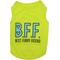 Show in main carousel: Parisian Pet BFF Embroidered Cotton Best Furry Friend Dog T-Shirt, Green, Small slide 1 of 5