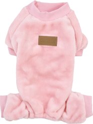 Parisian Pet Velour Pajama Blush Luxury Cotton Dog & Cat Sleepwear, Pink, Medium