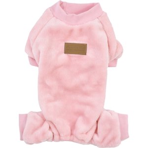 Parisian Pet Velour Pajama Blush Luxury Cotton Dog & Cat Sleepwear, Pink, Large