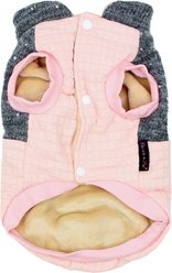 Parisian Pet Fancy Flower Quilted Jacket Floral Coat for Dogs & Cats, Pink, Small slide 2 of 5