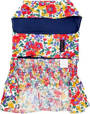 Show full view: Parisian Pet Floral Artsy Ruched Waist Dress Elegant Summer Dog Gown, Small slide 2 of 5