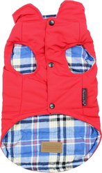 Parisian Pet Plaid Reversible Jacket Stylish Dual-Side Dog & Cat Coat, Small slide 2 of 6