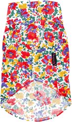 Parisian Pet Floral Artsy Camp Shirt Botanical Print Cotton Dog Tee, XX-Large slide 2 of 5