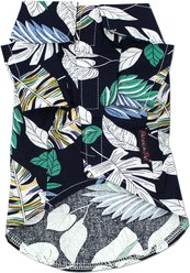 Parisian Pet Palm Leaves Camp Shirt Tropical Cotton Dog & Cat Tee, XXX-Large slide 2 of 5