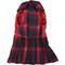 Show in main carousel: Parisian Pet Scottish Pleated Dress Plaid Dog Skirt Outfit, Red & Blue, Large slide 2 of 5