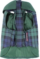 Parisian Pet Scottish Taffeta Tuxedo Plaid Formal Dog Jacket, Green & Blue, Large slide 2 of 5
