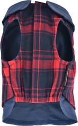 Parisian Pet Scottish Pleated Tuxedo Plaid Formal Dog Jacket, Red & Blue, Medium slide 2 of 5