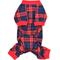 Show in main carousel: Parisian Pet Scottish Pajama Plaid Flannel Dog Sleepwear, Red & Blue, Medium slide 2 of 5