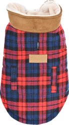 Parisian Pet Scottish Jacket Plaid Formal Coat for Dogs & Cats, Red & Blue, Large slide 2 of 5
