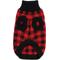 Show in main carousel: Parisian Pet Buffalo Checkered Sweater Dog Knit with Polar Bear, Red & Black, Medium slide 2 of 5