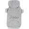 Show in main carousel: Parisian Pet Blessed Embroidered Cozy Fleece Pullover Dog Hoodie, Gray, Medium slide 2 of 5