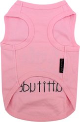 Parisian Pet Little Miss Attitude Embroidered Dog & Cat T-Shirt, Pink, X-Small slide 2 of 5