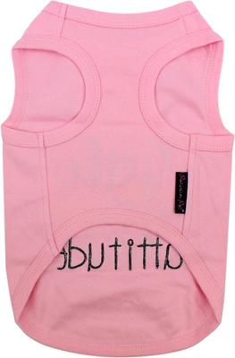 Show full view: Parisian Pet Little Miss Attitude Embroidered Dog & Cat T-Shirt, Pink, X-Small slide 2 of 5