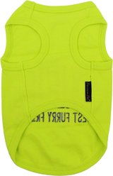 Parisian Pet BFF Embroidered Cotton Best Furry Friend Dog T-Shirt, Green, Small slide 2 of 5