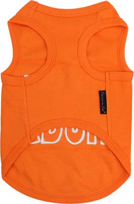 Show full view: Parisian Pet Free Hugs Embroidered Cotton Dog T-Shirt, Cream & Pink, XX-Small slide 2 of 5